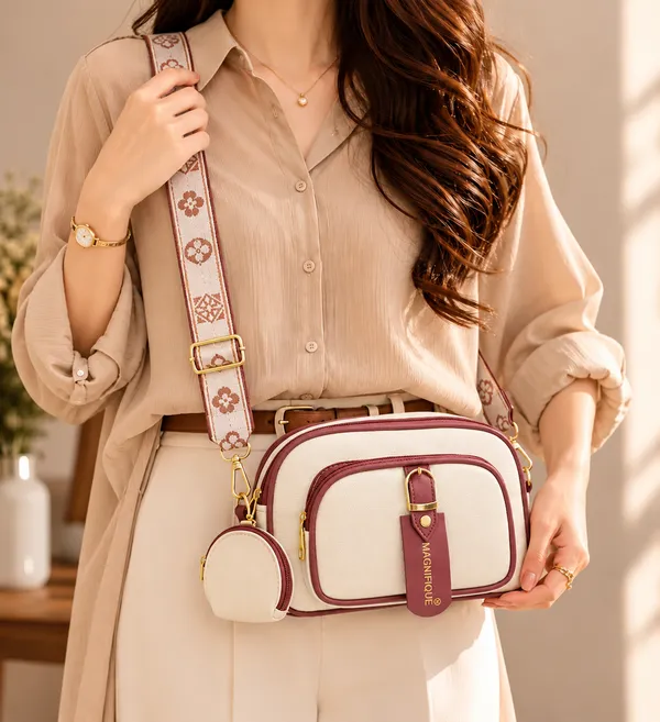 Maroon_Pu_Solid_Zipper_Sling_Bag_For_Women