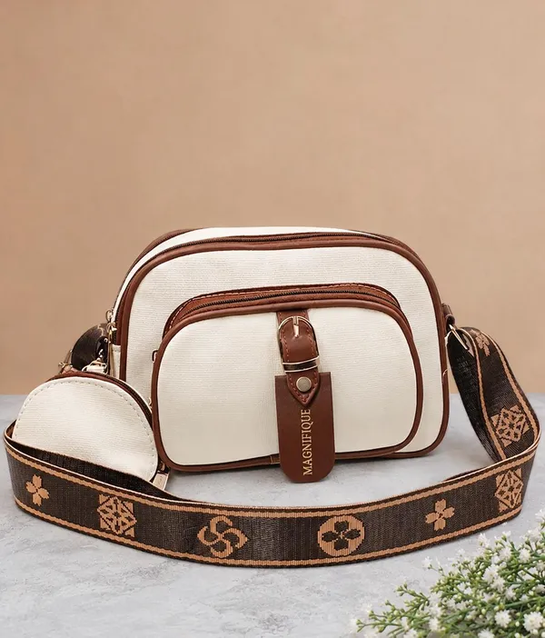 Tan_Pu_Solid_Zipper_Sling_Bag_For_Women