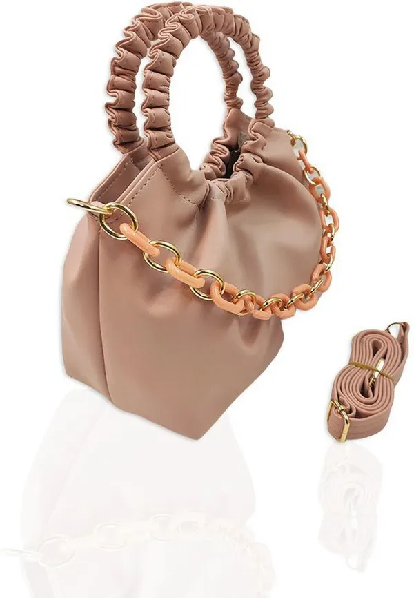 Pink_Pu_Solid_Casual_Sling_Bag_For_Women