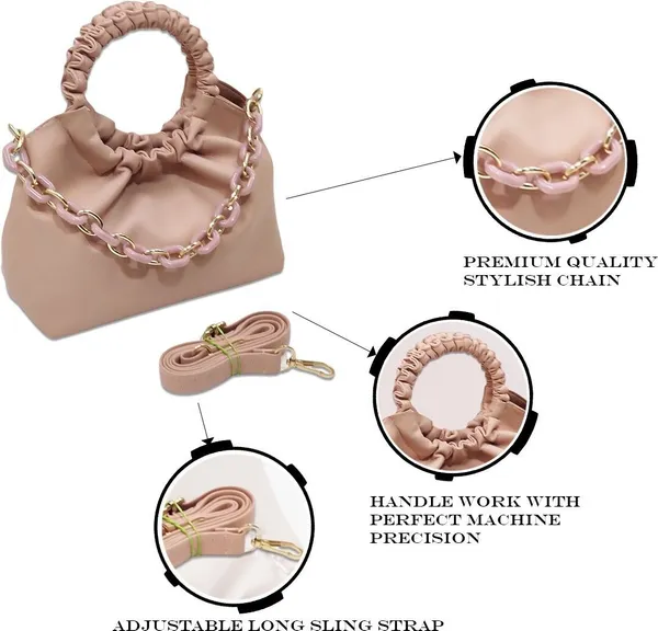 Pink_Pu_Solid_Casual_Sling_Bag_For_Women