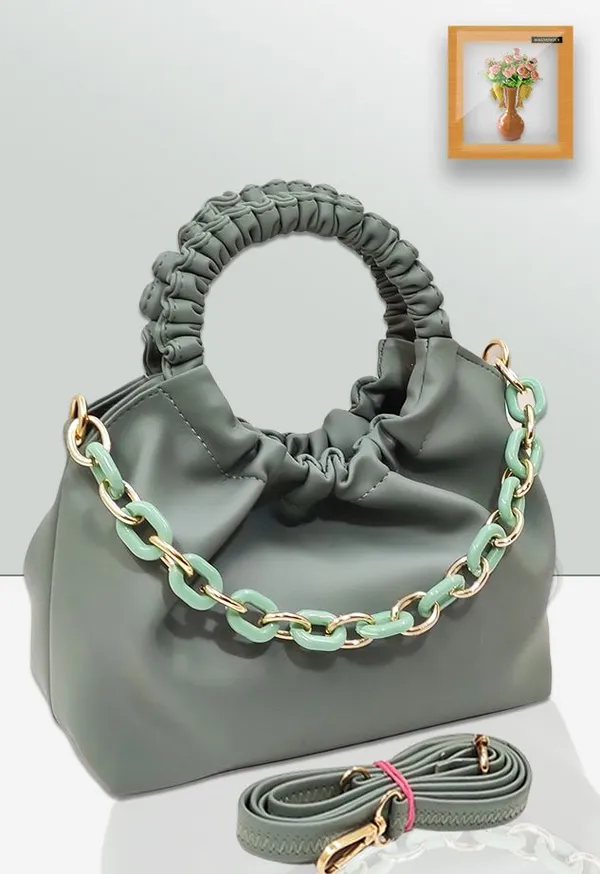 Green_Pu_Solid_Casual_Sling_Bag_For_Women