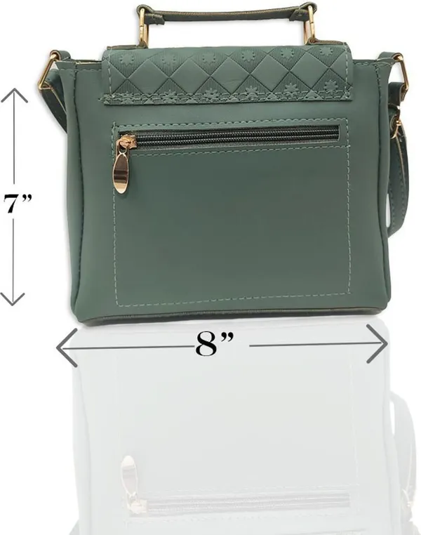 Green_Pu_Embossed_Sling_Bag_For_Women