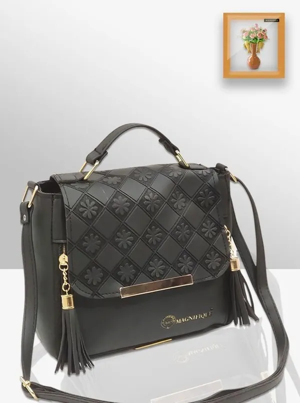 Black_Pu_Embossed_Sling_Bag_For_Women