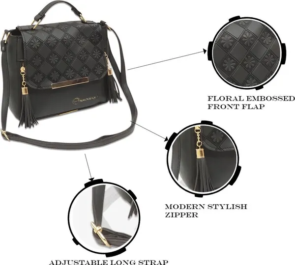 Black_Pu_Embossed_Sling_Bag_For_Women