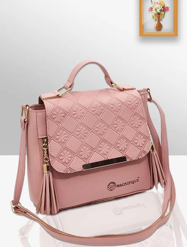 Pink_Pu_Embossed_Sling_Bag_For_Women