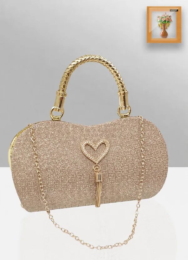 Gold_Pu_Textured_Embellished_Party_Clutch_For_Women