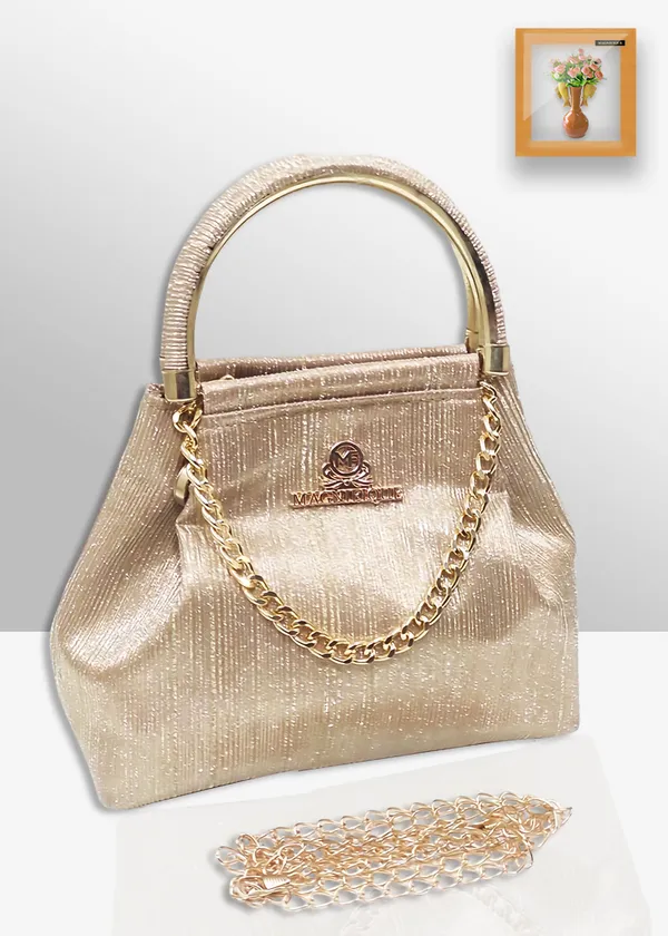 Gold_Pu_Solid_Party_Sling_Bag_For_Women