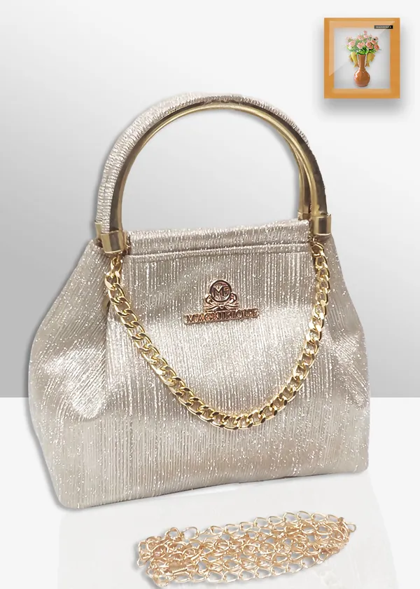 White_Pu_Solid_Party_Sling_Bag_For_Women