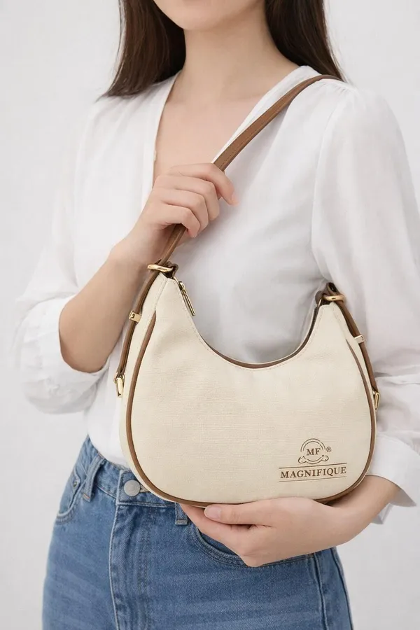 Khaki_Pu_Solid_Sling_Bag_For_Women