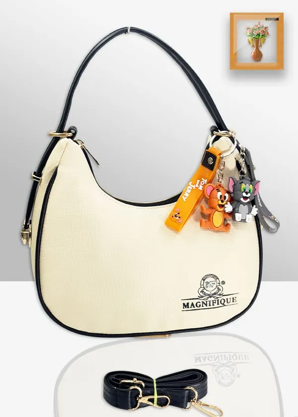 Black_Pu_Solid_Sling_Bag_For_Women