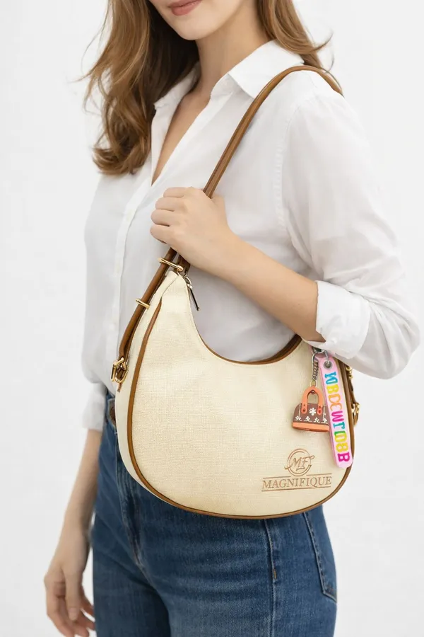 Khaki_Pu_Solid_Sling_Bag_For_Women