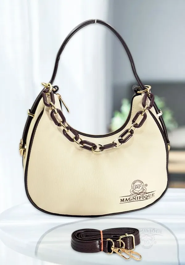 Brown_Pu_Chain_Handle_Sling_Bag_For_Women