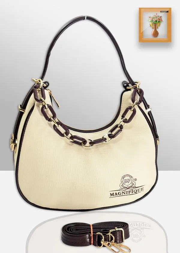 Brown_Pu_Chain_Handle_Sling_Bag_For_Women