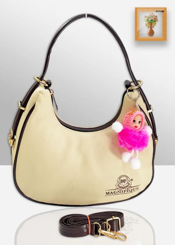 Brown_Pu_Solid_Sling_Bag_For_Women