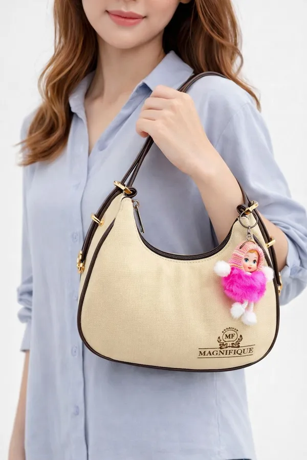 Brown_Pu_Solid_Sling_Bag_For_Women