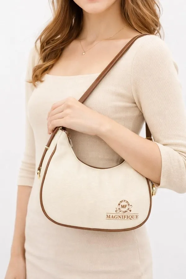 Khaki_Pu_Solid_Sling_Bag_For_Women