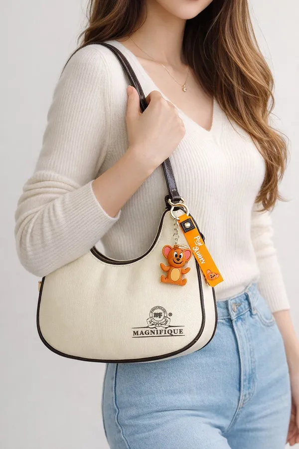 Brown_Pu_Solid_Sling_Bag_For_Women