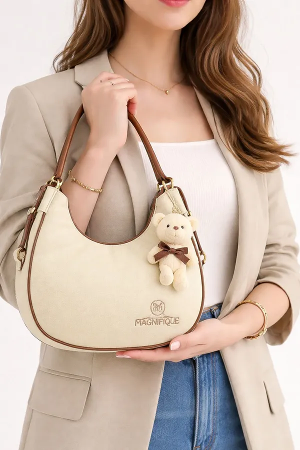 Khaki_Pu_Solid_Sling_Bag_For_Women