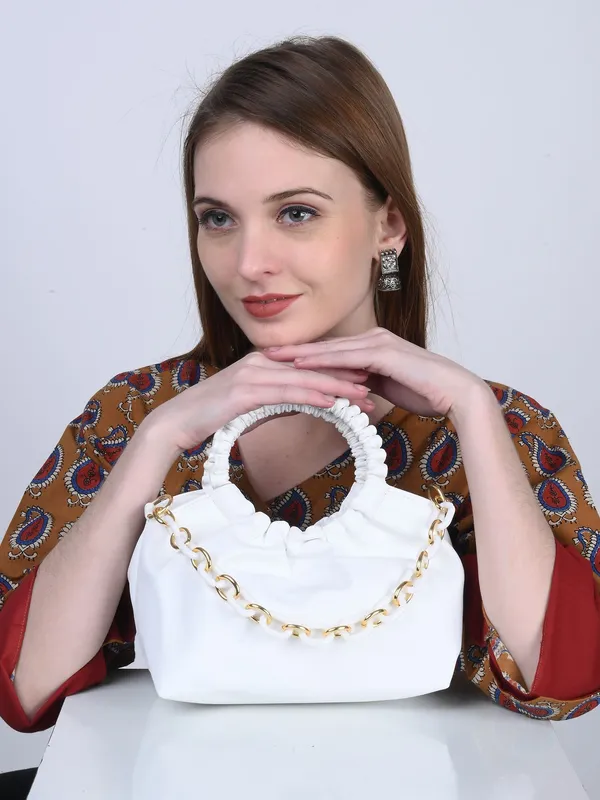 Brown_Pu_Solid_Chain_Strap_Sling_Bag_For_Women