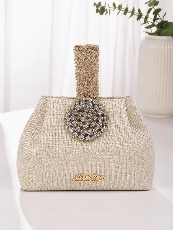 Beige_Pu_Solid_Sling_Bag_For_Women
