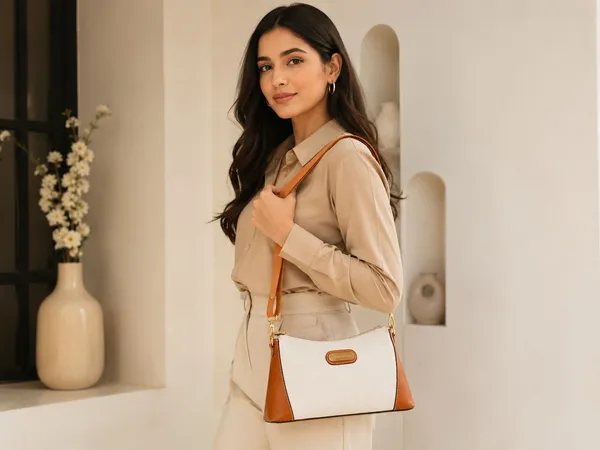 Camel_Pu_Solid_Sling_Bag_For_Women