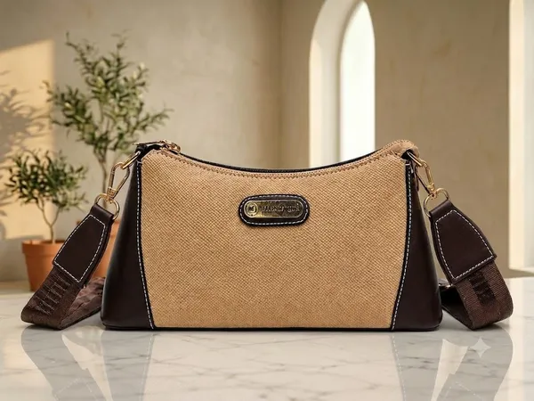 Brown_Pu_Self_Design_Sling_Bag_For_Women