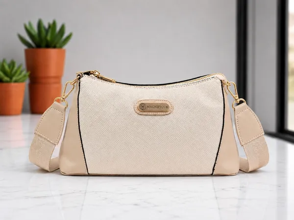 Khaki_Pu_Solid_Sling_Bag_For_Women