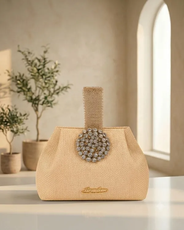 Gold_Pu_Solid_Sling_Bag_For_Women