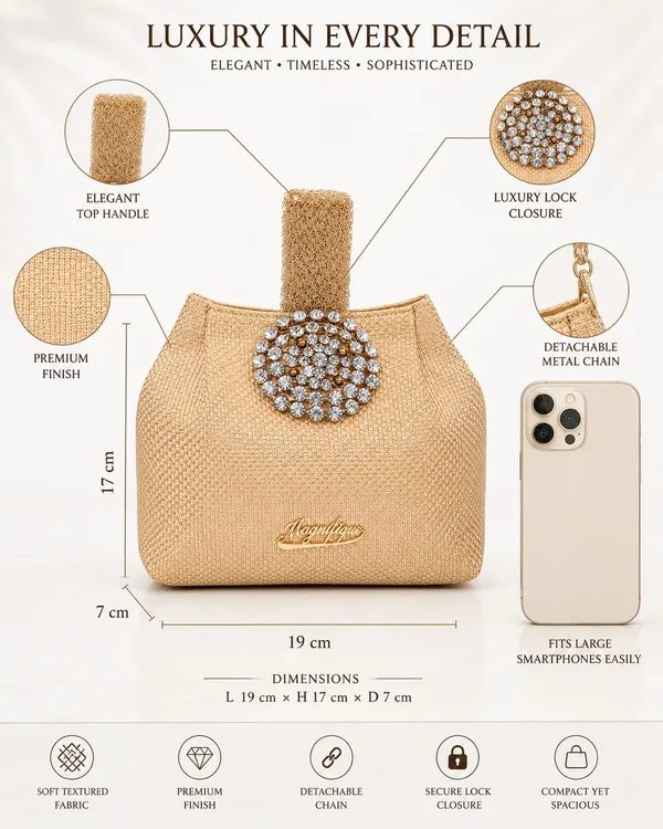 Gold_Pu_Solid_Sling_Bag_For_Women