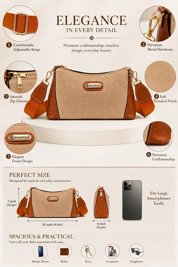 Tan_Pu_Solid_Sling_Bag_For_Women