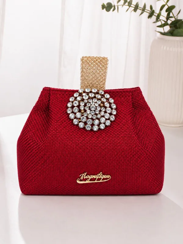 Red_Pu_Solid_Sling_Bag_For_Women