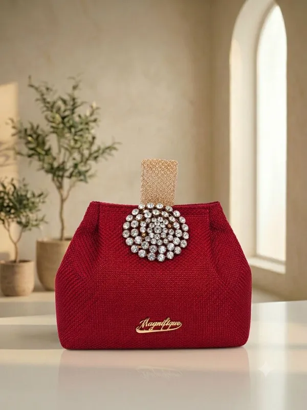 Red_Pu_Solid_Sling_Bag_For_Women