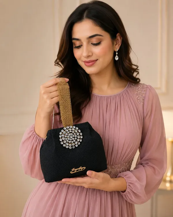 Black_Pu_Solid_Sling_Bag_For_Women
