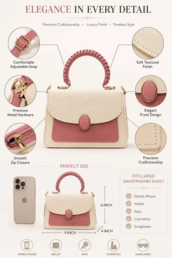 Pink_Pu_Quilted_Box_Sling_Bag_For_Women
