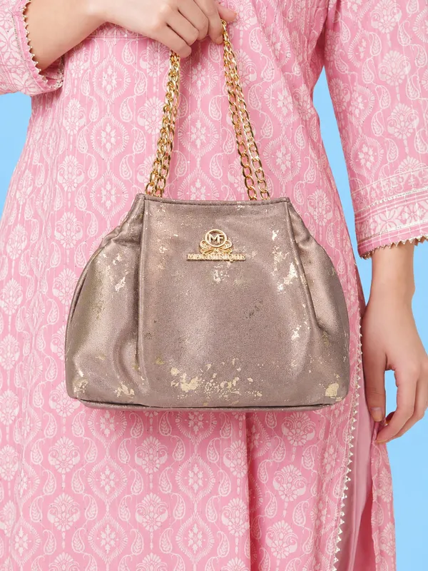 Khaki_Pu_Embellished_Sling_Bag_For_Women
