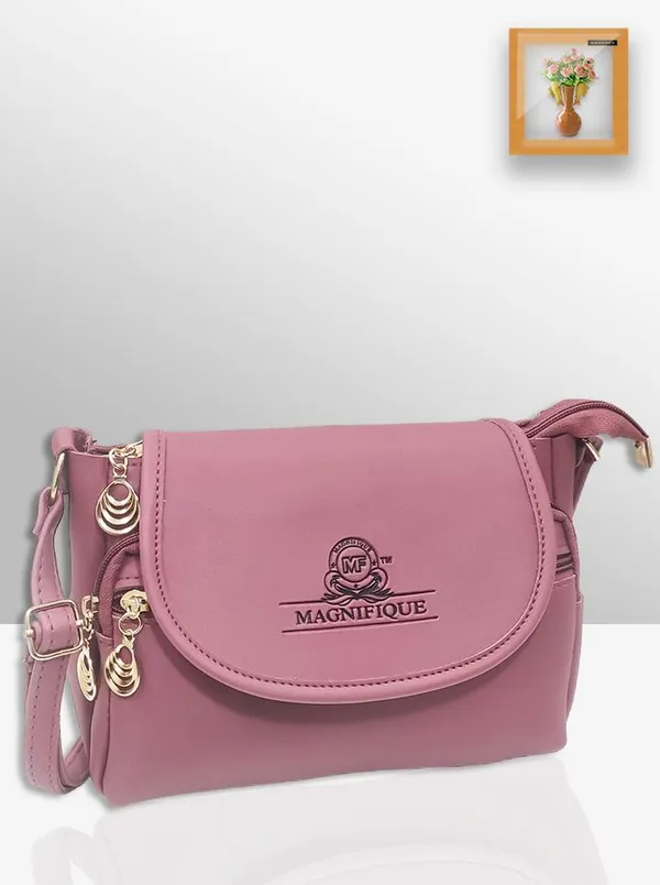 Red_Pu_Solid_Sling_Bag_For_Women