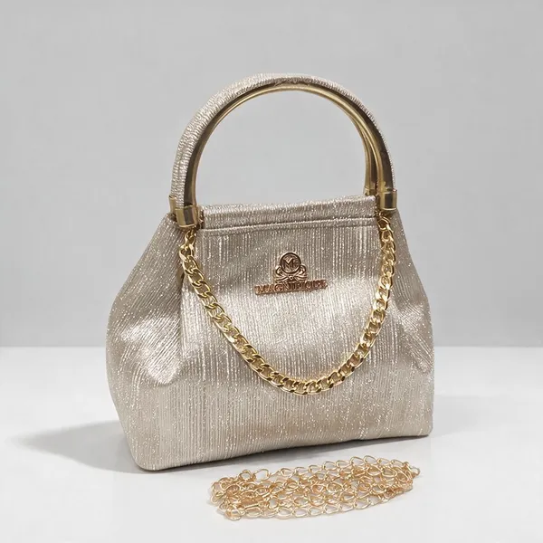 White_Pu_Solid_Party_Sling_Bag_For_Women