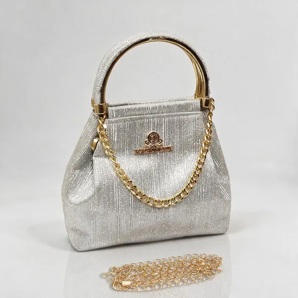 Silver_Pu_Solid_Party_Sling_Bag_For_Women