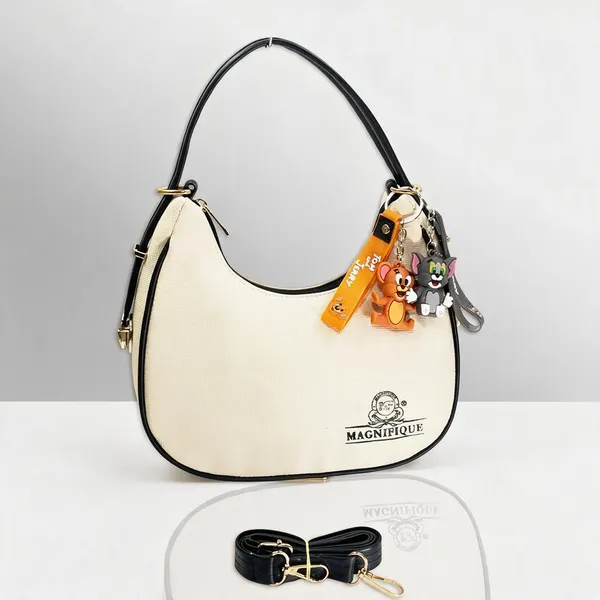 Black_Pu_Solid_Sling_Bag_For_Women