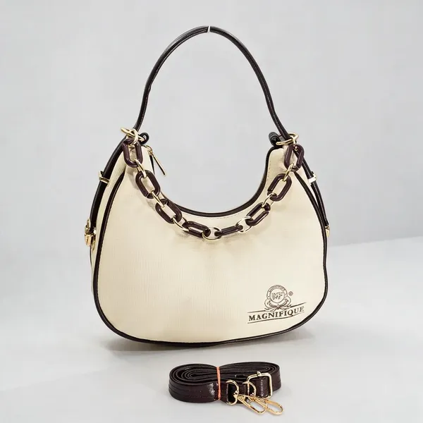 Brown_Pu_Chain_Handle_Sling_Bag_For_Women