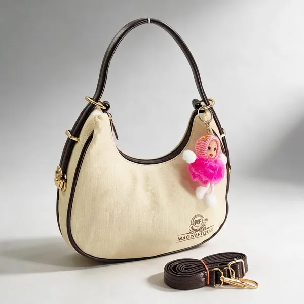 Brown_Pu_Solid_Sling_Bag_For_Women