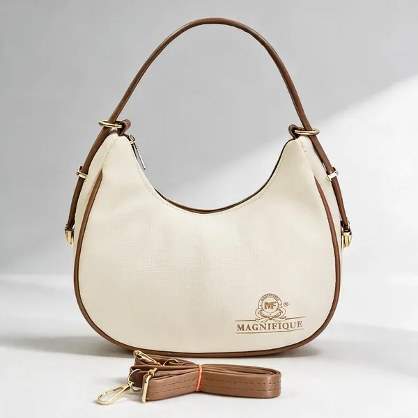 Khaki_Pu_Solid_Sling_Bag_For_Women
