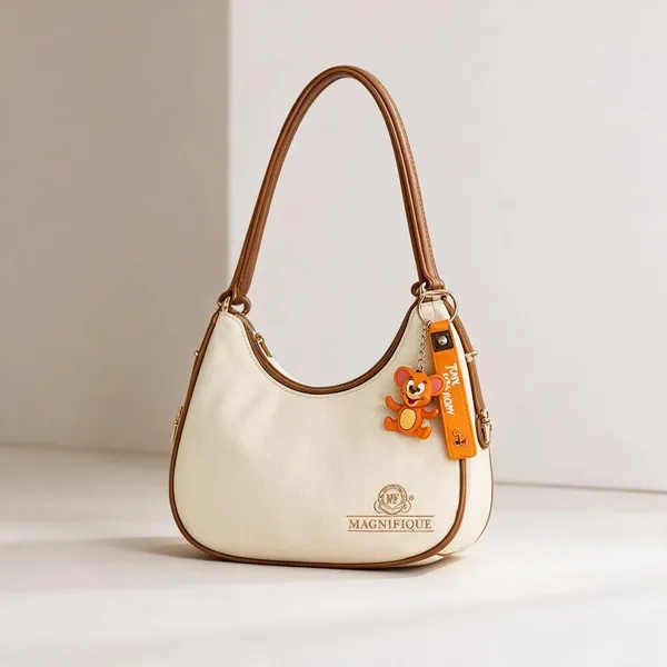 Khaki_Pu_Solid_Sling_Bag_For_Women