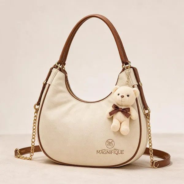 Khaki_Pu_Solid_Sling_Bag_For_Women