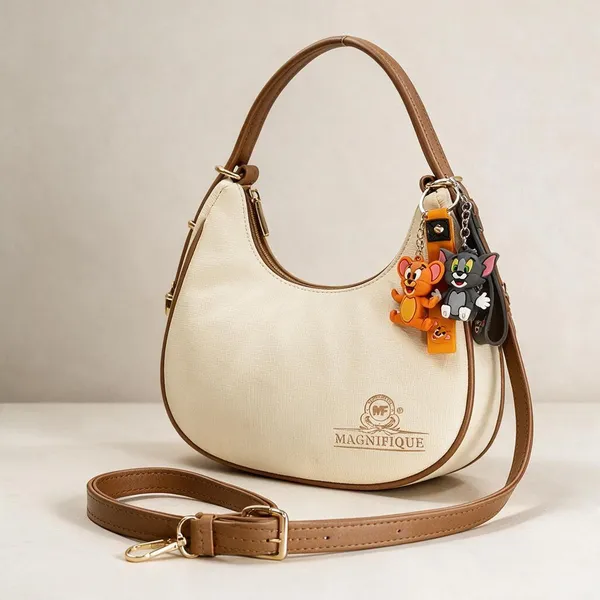 Khaki_Pu_Solid_Sling_Bag_For_Women