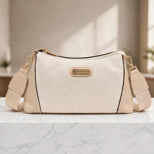 Khaki_Pu_Solid_Sling_Bag_For_Women