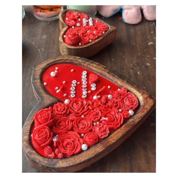 Wooden_Bowl_Red_Rose_Soy_Wax_Birthday_Decorative_Candle
