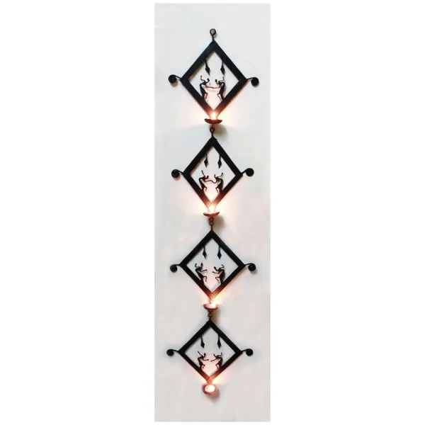 Wrought_Iron_Tribal_Diamond_Tealight_Holder