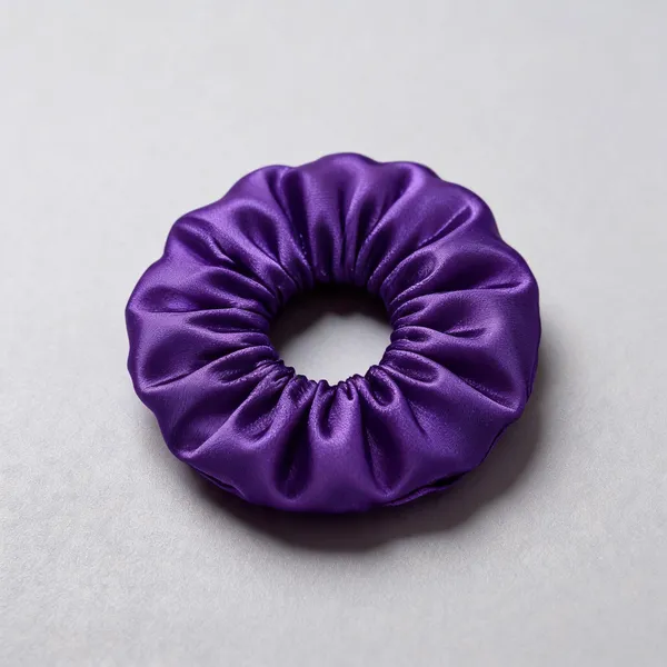 Purple_Satin_Hair_Scrunchies_For_Women_And_Girls