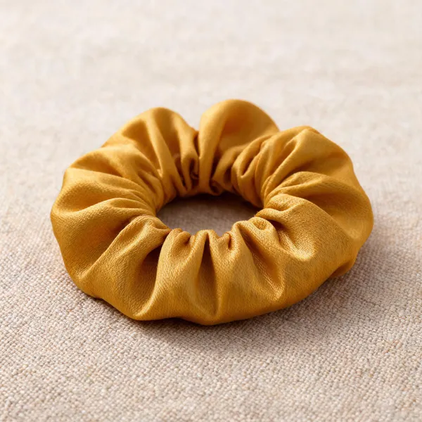 Mustard_Yellow_Satin_Hair_Scrunchies_For_Women_And_Girls